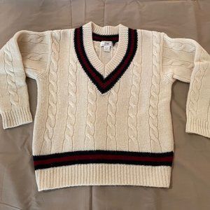 Gap v-neck wool tennis sweater